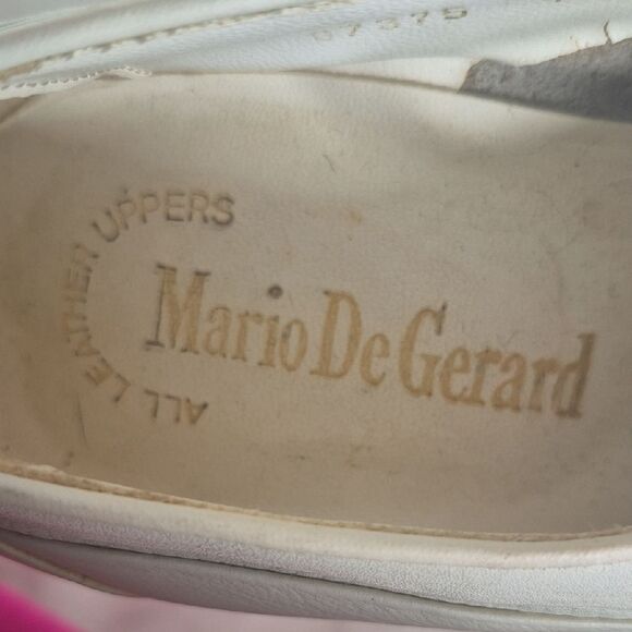 Mario De Gerard White Leather Men's Oxfords - Picture 2 of 16